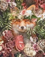 Laden Sie das Bild in den Galerie-Viewer, Malen nach Zahlen für Erwachsene | Kleiner Fuchs und Blumen | Figured'Art