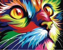 Laden Sie das Bild in den Galerie-Viewer, Kreuzstich – Pop Art Raubkatze