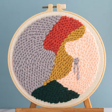 Laden Sie das Bild in den Galerie-Viewer, Punch Needle set Silberner Ohrring