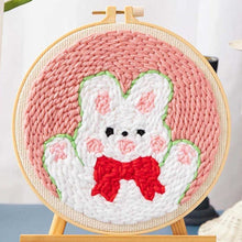 Laden Sie das Bild in den Galerie-Viewer, Punch Needle set Rotgeschnürtes Kaninchen