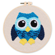 Laden Sie das Bild in den Galerie-Viewer, Punch Needle set Blaue Eule