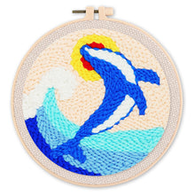 Laden Sie das Bild in den Galerie-Viewer, Punch Needle set Orca und Welle