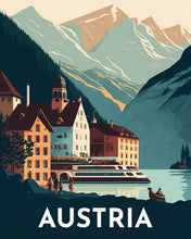 Laden Sie das Bild in den Galerie-Viewer, Diamond Painting – Reiseplakat Hallstatt