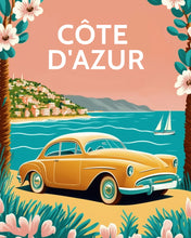 Laden Sie das Bild in den Galerie-Viewer, Diamond Painting – Reiseplakat Côte d'Azur