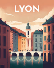 Laden Sie das Bild in den Galerie-Viewer, Diamond Painting – Reiseplakat Lyon