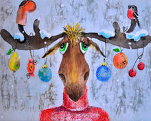 Laden Sie das Bild in den Galerie-Viewer, Diamond Painting – Elch und Pullover | Figured'Art