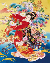 Laden Sie das Bild in den Galerie-Viewer, Diamond Painting – Japanische Frau in traditioneller Kleidung | Figured'Art