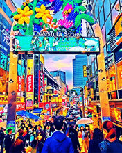 Laden Sie das Bild in den Galerie-Viewer, Diamond Painting – Tokyo Harajuku – 40 x 50 cm auf Keilrahmen gespannt | Figured'Art