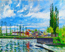 Laden Sie das Bild in den Galerie-Viewer, Malen nach Zahlen – Die Schleuse in Pontoise – Camille Pissarro