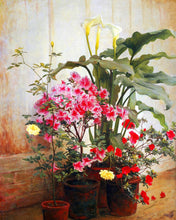 Laden Sie das Bild in den Galerie-Viewer, Diamond Painting – Seite eines Gewächshauses – George Cochran Lambdin – 40 x 50 cm auf Keilrahmen gespannt | Figured'Art