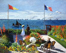 Laden Sie das Bild in den Galerie-Viewer, Diamond Painting – Die Terrasse am Sainte Adresse – Monet – 40 x 50 cm auf Keilrahmen gespannt | Figured'Art