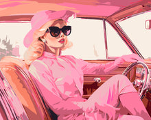 Laden Sie das Bild in den Galerie-Viewer, Malen nach Zahlen Figured'Art – Rosa Spritztour der Diva