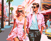 Laden Sie das Bild in den Galerie-Viewer, Malen nach Zahlen Figured'Art – Hollywood-Liebe in Rosa