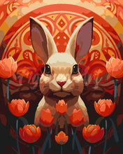Laden Sie das Bild in den Galerie-Viewer, Malen nach Zahlen Figured'Art – Kaninchen Art Deco