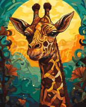 Laden Sie das Bild in den Galerie-Viewer, Malen nach Zahlen Figured'Art – Giraffe Art Deco