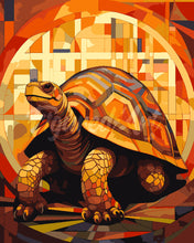 Laden Sie das Bild in den Galerie-Viewer, Malen nach Zahlen Figured'Art – Schildkröte Art Deco