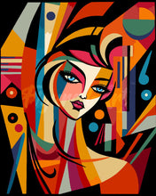 Laden Sie das Bild in den Galerie-Viewer, Malen nach Zahlen Figured'Art – Abstrakte Frau im Picasso Stil