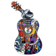 Laden Sie das Bild in den Galerie-Viewer, 2D Holzpuzzle – Gitarre