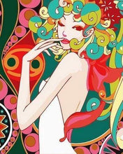 Laden Sie das Bild in den Galerie-Viewer, Malen nach Zahlen für Erwachsene | Asiatin Pop Art | Figured'Art