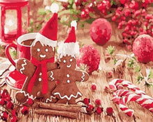 Laden Sie das Bild in den Galerie-Viewer, Malen nach Zahlen für Erwachsene | Braune Weihnachtsplätzchen | Figured'Art