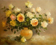 Laden Sie das Bild in den Galerie-Viewer, Malen nach Zahlen für Erwachsene | Strauß aus gelben Rosen | Figured'Art