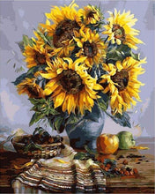 Laden Sie das Bild in den Galerie-Viewer, Malen nach Zahlen für Erwachsene | Sonnenblumenstrauß | Figured'Art
