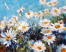 Laden Sie das Bild in den Galerie-Viewer, Malen nach Zahlen für Erwachsene | Gänseblümchen und blauer Himmel | Figured'Art