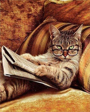 Laden Sie das Bild in den Galerie-Viewer, Malen nach Zahlen für Erwachsene | Katzenexperte | Figured'Art