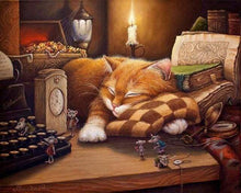 Laden Sie das Bild in den Galerie-Viewer, Malen nach Zahlen für Erwachsene | Faule Katze | Figured'Art