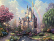 Laden Sie das Bild in den Galerie-Viewer, Malen nach Zahlen für Erwachsene | Schloss und Regenbogen | Figured'Art