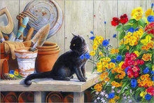 Laden Sie das Bild in den Galerie-Viewer, Malen nach Zahlen für Erwachsene | Kätzchen im Garten | Figured'Art