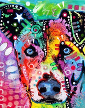 Laden Sie das Bild in den Galerie-Viewer, Malen nach Zahlen für Erwachsene | Hund mit Farbeffekten | Figured'Art