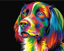 Laden Sie das Bild in den Galerie-Viewer, Malen nach Zahlen für Erwachsene | Hund Pop Art | Figured'Art