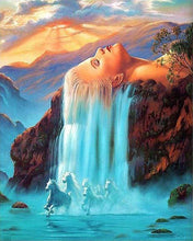 Laden Sie das Bild in den Galerie-Viewer, Malen nach Zahlen für Erwachsene | Wasserfall Kopfhaar | Figured'Art