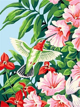 Laden Sie das Bild in den Galerie-Viewer, Malen nach Zahlen für Erwachsene | Kolibri in den Blumen | Figured'Art