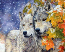 Laden Sie das Bild in den Galerie-Viewer, Malen nach Zahlen für Erwachsene | Wolfpaar 2 | Figured'Art