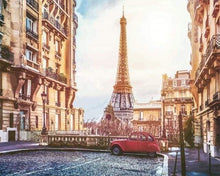 Laden Sie das Bild in den Galerie-Viewer, Malen nach Zahlen für Erwachsene | Zwei rote Pferde in Paris | Figured'Art
