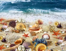 Laden Sie das Bild in den Galerie-Viewer, Diamond Painting, Strand und Muscheln