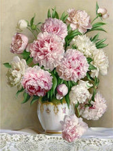 Laden Sie das Bild in den Galerie-Viewer, Diamond Painting, Pfingstrosen Blumenstrauß