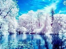 Laden Sie das Bild in den Galerie-Viewer, Diamond Painting, See im Winter