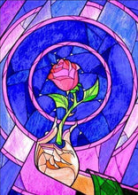 Laden Sie das Bild in den Galerie-Viewer, Diamond Painting, Rose Glasmalerei