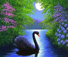 Laden Sie das Bild in den Galerie-Viewer, Diamond Painting, Schwan