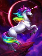 Laden Sie das Bild in den Galerie-Viewer, Diamond Painting, Einhorn im Kosmos