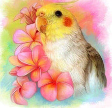 Laden Sie das Bild in den Galerie-Viewer, Diamond Painting, Gelber Vogel und Blumen