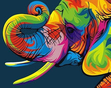 Laden Sie das Bild in den Galerie-Viewer, Malen nach Zahlen für Erwachsene | Elefant Pop Art | Figured'Art