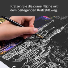 Laden Sie das Bild in den Galerie-Viewer, Kratzbild – Hohenzollernbrücke in Deutschland