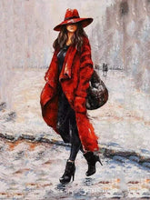 Laden Sie das Bild in den Galerie-Viewer, Malen nach Zahlen für Erwachsene | Frau mit Händen in den Taschen | Figured'Art