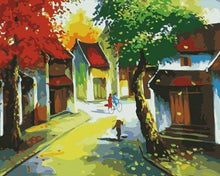 Laden Sie das Bild in den Galerie-Viewer, Malen nach Zahlen für Erwachsene | Herbstblätter in Asien | Figured'Art