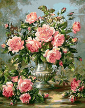 Laden Sie das Bild in den Galerie-Viewer, Malen nach Zahlen – Blumen in einer Zinnvase
