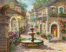Laden Sie das Bild in den Galerie-Viewer, Malen nach Zahlen für Erwachsene | Dorfbrunnen | Figured'Art